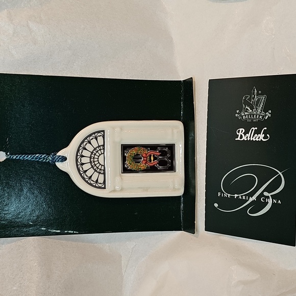 Belleek Blessing And Door Of Dublin Ornaments - Picture 2 of 6